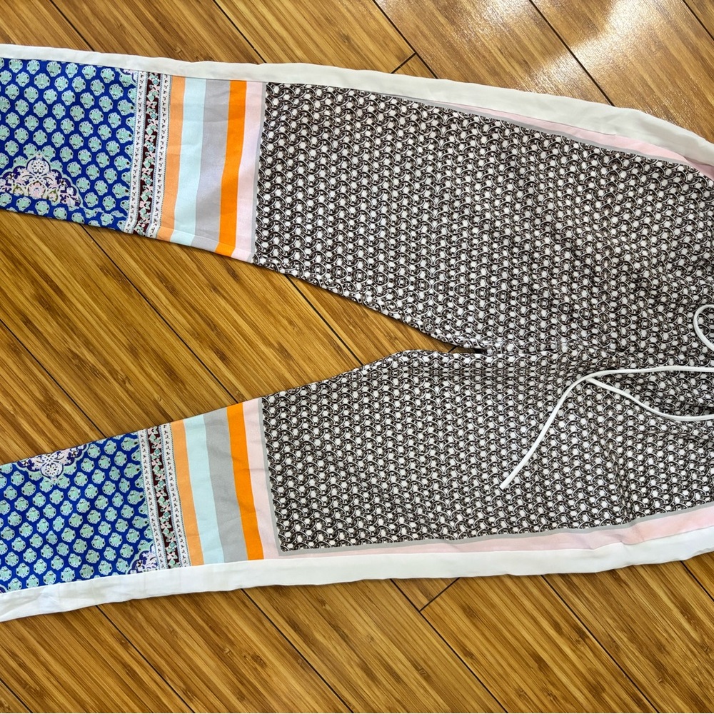 Clover Canyon White and Gray Patterned Pants
